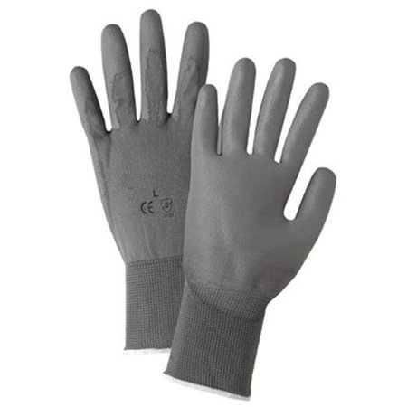 WEST CHESTER PROTECTIVE GEAR West Chester 813-713SUCG-XXL Gray Pu Palm Coated Graynylon Gloves 813-713SUCG/XXL